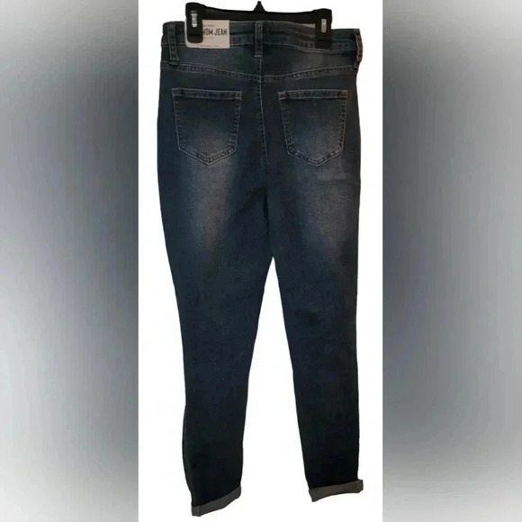 NWT GEMMA Rae Junior's Slim Mom Blue Jeans Size 1 - Picture 2 of 4